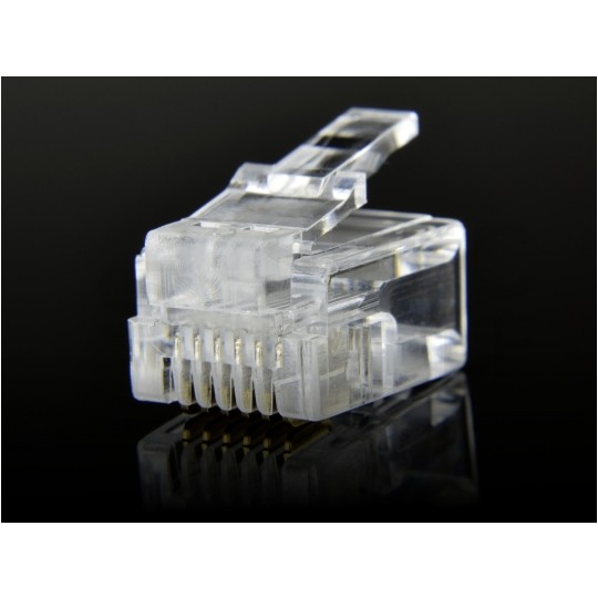 Wtyk telefoniczny RJ12 6P6C WORECZEK 50szt