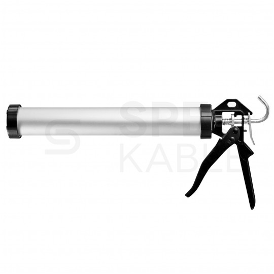 Wyciskacz tubowy, pistolet do kartuszy silikonu masy uszczelniaczy 600mm BAUHUS