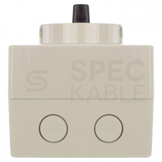 Wyłącznik główny solarny (rozłącznik izolacyjny) 32A (1000V DC PV) w obudowie IP65 szary