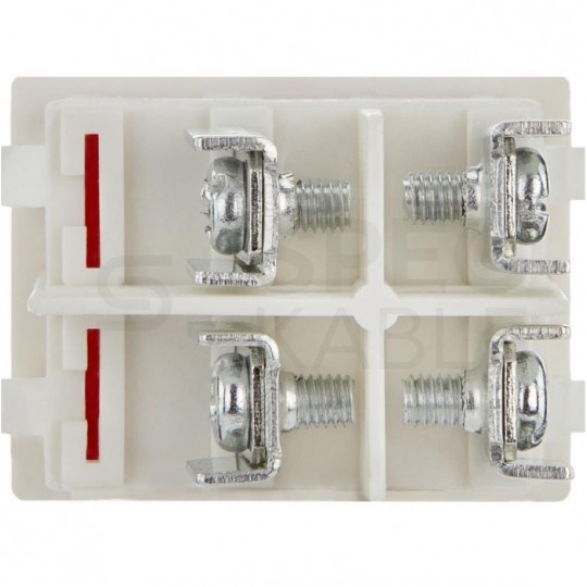 Wyłącznik kołyskowy 250V 16A podświetlany czerwony / biały