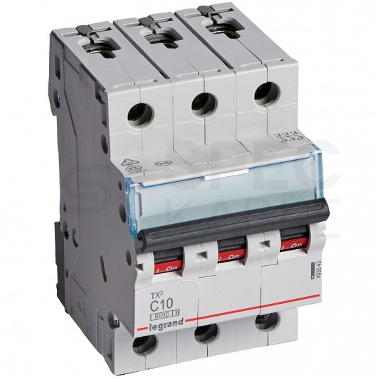 Wyłącznik nadprądowy S 3-faz. C 10A S303 Legrand