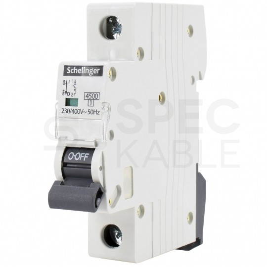 Wyłącznik nadprądowy S bezpiecznik 1-fazowy B10 (B 10A) 1-biegunowy 1P (230/400V AC) 1-modułowy Schelinger