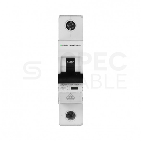Wyłącznik nadprądowy S bezpiecznik 1-fazowy B10 (B 10A) 1-biegunowy 1P (230V AC) 1-modułowy 10kA VDE Doktorvolt