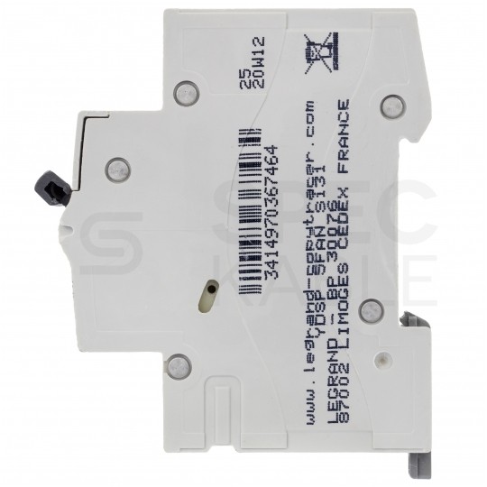 Wyłącznik nadprądowy S bezpiecznik 1-fazowy C10 (C 10A) 1-biegunowy 1P (230/400V AC) 1-modułowy RX3 Legrand