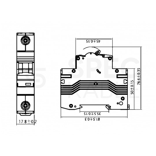 Wyłącznik nadprądowy S bezpiecznik 1-fazowy C16 (C 16A) 1-biegunowy 1P (230V AC) 1-modułowy 10kA VDE Doktorvolt