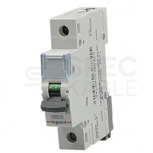 Wyłącznik nadprądowy S bezpiecznik 1-fazowy C32 (C 32A) 1-biegunowy 1P (230/400V AC) 1-modułowy TX3 Legrand