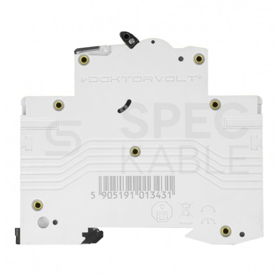 Wyłącznik nadprądowy S bezpiecznik 3-fazowy B32 (B 32A) 3-biegunowy 3P (400V AC) 3-modułowy 10kA VDE Doktorvolt