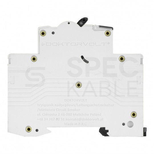 Wyłącznik nadprądowy S bezpiecznik 3-fazowy B32 (B 32A) 3-biegunowy 3P (400V AC) 3-modułowy 10kA VDE Doktorvolt