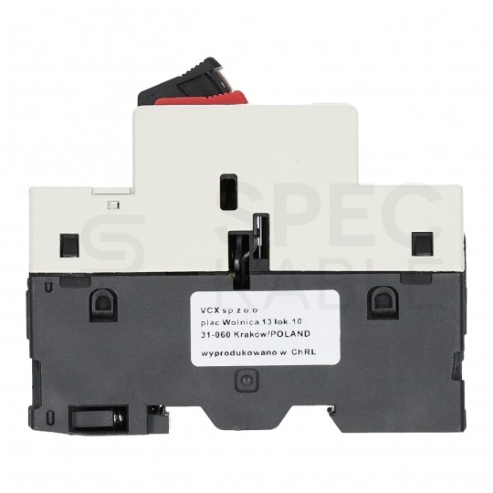 Wyłącznik silnikowy termiczny 0,25-0,4A 3-biegunowy 3P (230/400V AC) 3-modułowy GV-2 VCX