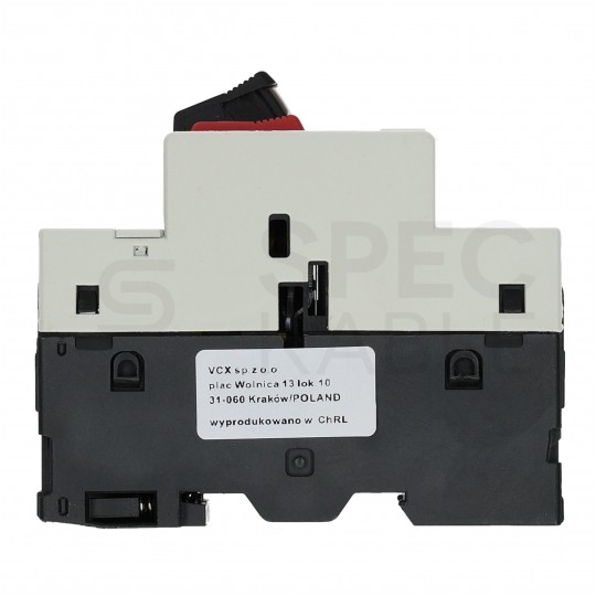 Wyłącznik silnikowy termiczny 0,4-0,63A 3-biegunowy 3P (230/400V AC) 3-modułowy GV-2 VCX