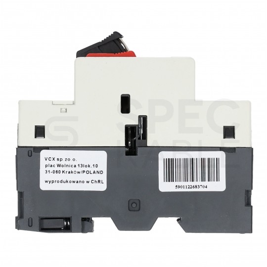 Wyłącznik silnikowy termiczny 4,0-6,3A 3-biegunowy 3P (230/400V AC) 3-modułowy GV-2 VCX