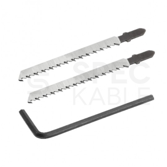 Wyrzynarka sieciowa 230V 800W do cięcia drewna i metalu w zestawie z akcesoriami i walizką GRAPHITE 58G077