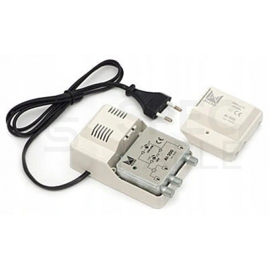 Wzmacniacz antenowy DVB-T szerokopasmowy VHF/UHF AI-200 ALCAD