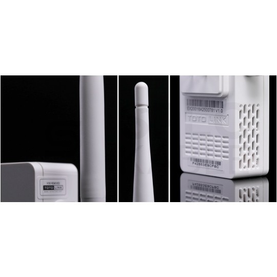 Wzmacniacz sygnału WiFi 300Mb/s 2,4GHz 1x RJ45 100Mb/s 2x 4dBi TOTOLINK