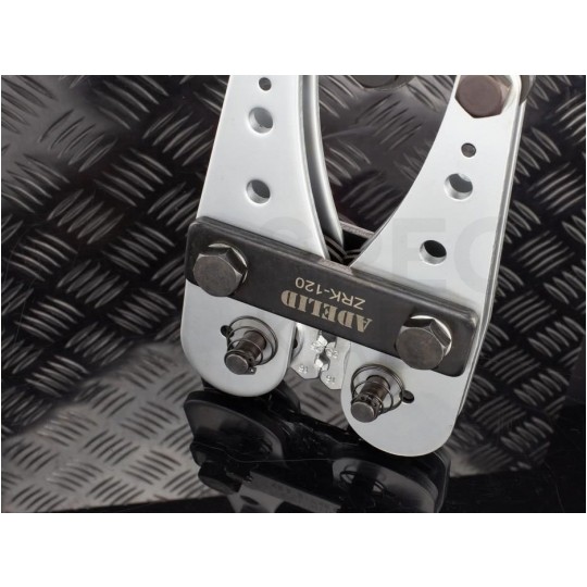 Zaciskarka Praska do końcówek i tulejek kablowych 10-120mm2 CU i AL z matrycą heksagonalną do dużych przekrojów ADELID HEX-Tech