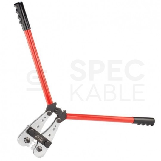 Zaciskarka Praska do końcówek i tulejek kablowych 10-120mm2 CU i AL z matrycą heksagonalną do dużych przekrojów ADELID HEX-Tech