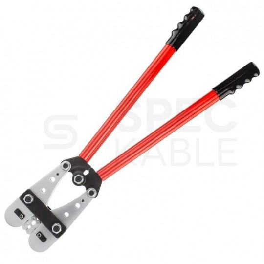 Zaciskarka Praska do końcówek i tulejek kablowych 10-120mm2 CU i AL z matrycą heksagonalną do dużych przekrojów ADELID HEX-Tech