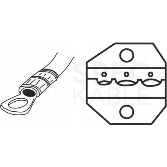 Zaciskarka Praska do końcówek kablowych izolowanych 0,5-6mm2 ADELID do konektorów oczkowych, widełkowych, nasuwkowych itp.