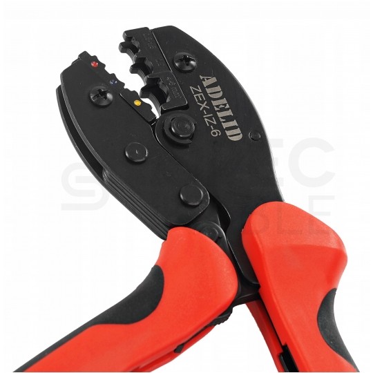 Zaciskarka Praska do końcówek kablowych izolowanych 0,5-6mm2 Expert ADELID do konektorów oczkowych, widełkowych, nasuwkowych itp.