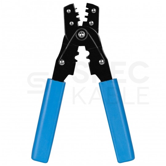 Zaciskarka Praska do końcówek kablowych nieizolowanych 0,34-6mm2 HT202B uniwersalna do konektorów nasuwkowych, rurowych, oczkowych, złączek kablowych bez izolacji