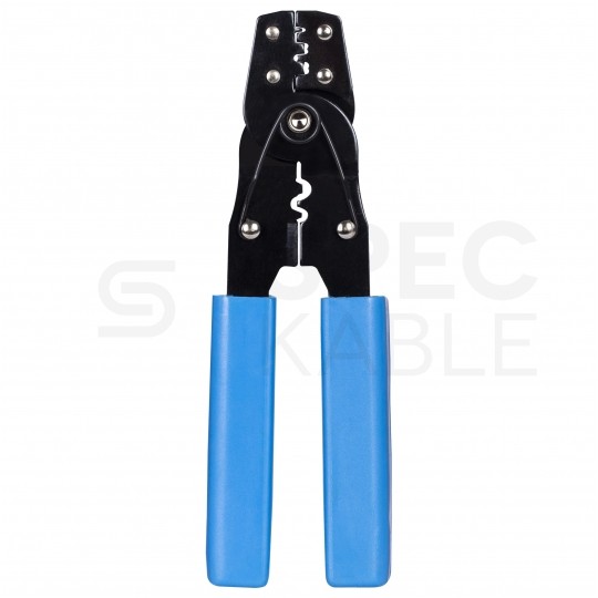 Zaciskarka Praska do końcówek kablowych nieizolowanych 0,34-6mm2 HT202B uniwersalna do konektorów nasuwkowych, rurowych, oczkowych, złączek kablowych bez izolacji