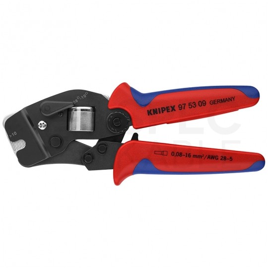 Zaciskarka Praska do tulejek kablowych 0,08-16mm2 czołowa KNIPEX 97 53 09