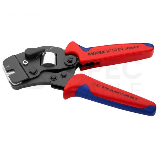 Zaciskarka Praska do tulejek kablowych 0,08-16mm2 czołowa KNIPEX 97 53 09