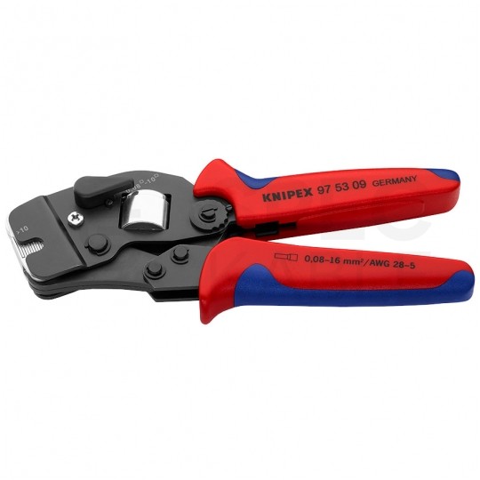 Zaciskarka Praska do tulejek kablowych 0,08-16mm2 czołowa KNIPEX 97 53 09