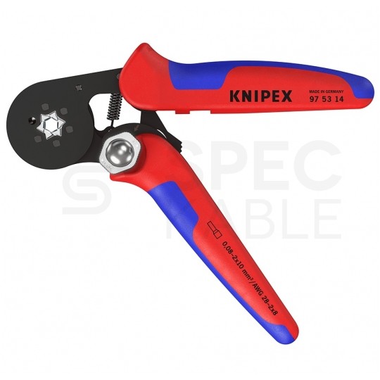 Zaciskarka Praska do tulejek kablowych 0,08-16mm2 z matrycą sześciokątną KNIPEX 97 53 14