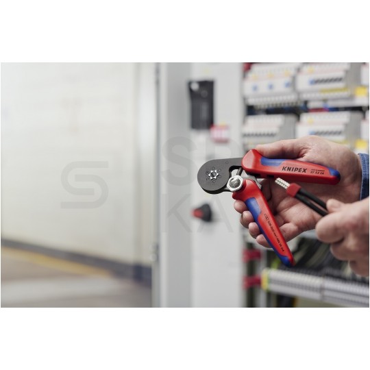 Zaciskarka Praska do tulejek kablowych 0,08-16mm2 z matrycą sześciokątną KNIPEX 97 53 14