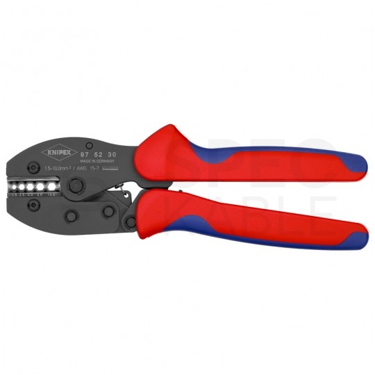 Zaciskarka Praska do złączy wciskanych DIN 46267 nieizolowanych 1,5-10mm2 PreciForce KNIPEX 97 52 30