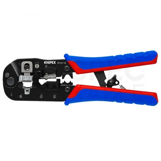 Zaciskarka wtyków modularnych RJ45 (8p8c) boczna KNIPEX 97 51 13