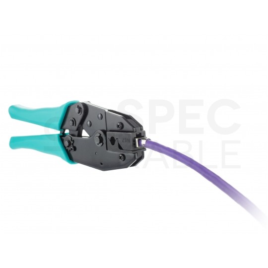 Zaciskarka wtyków modularnych RJ45 (8p8c) czołowa z funkcją zaciskania ekranu NEKU MP8-FS