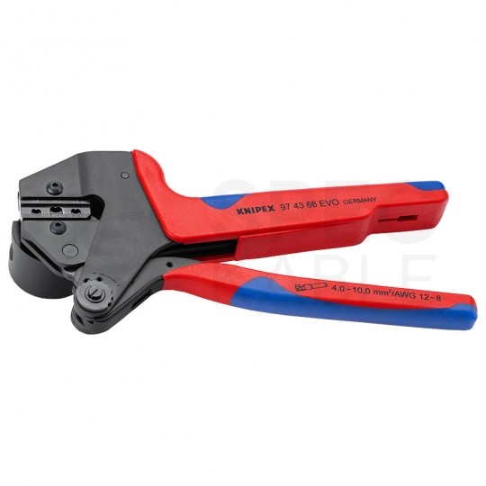 Zaciskarka złączy konektorów solarnych MC4 EVO do kabli 4,0-10,0mm2 Crimp System KNIPEX 97 43 66 EVO