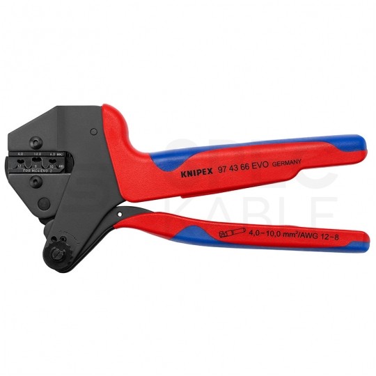 Zaciskarka złączy konektorów solarnych MC4 EVO do kabli 4,0-10,0mm2 Crimp System KNIPEX 97 43 66 EVO