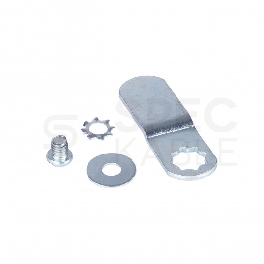 Zamek do drzwi bocznych szafy wiszącej RACK 10" NEKU + dwa klucze