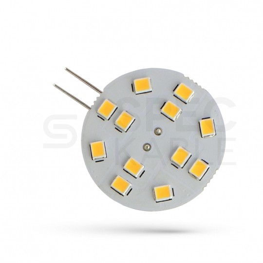 Żarówka do lampki LED G4 12V 2W 190lm 3000K 30mm barwa WW biała ciepła SPECTRUM LED
