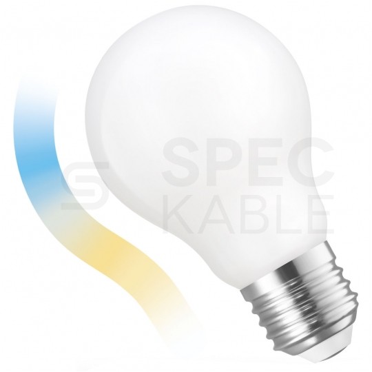 Żarówka filamentowa LED E27 230V 5W 560lm biała mleczna CCT+DIMM Smart Sterowana WiFi Tyua SPECTRUM LED