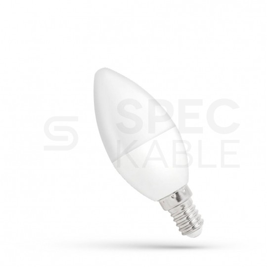 Żarówka LED E14 230V 6W 500lm 4000K świecowa ściemnialna barwa NW biała neutralna SPECTRUM LED