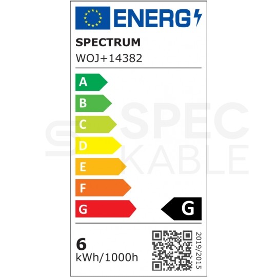 Żarówka LED E14 230V 6W 500lm 4000K świecowa ściemnialna barwa NW biała neutralna SPECTRUM LED