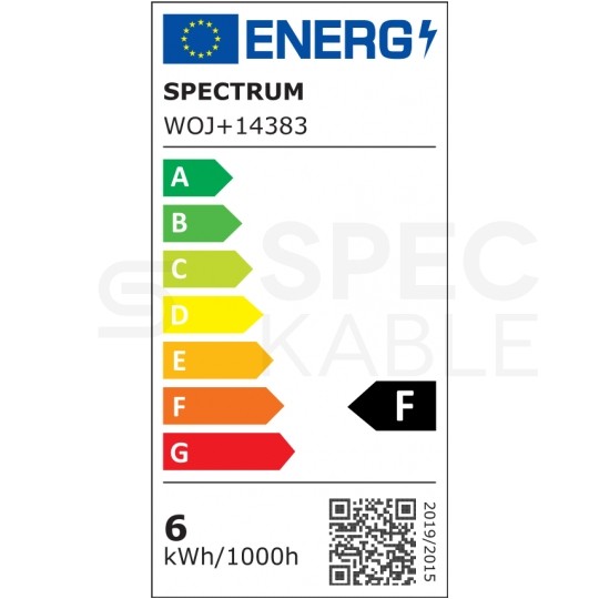 Żarówka LED E14 230V 6W 520lm 6000K świecowa ściemnialna barwa CW biała zimna SPECTRUM LED [Komplet 6szt]