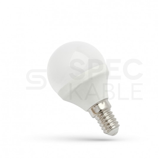 Żarówka LED E14 230V 6W kula 520lm ciepła [komplet 6szt]