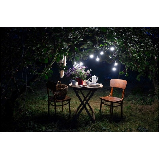 Żarówka LED E27 230V 1W 60lm 2700K 10x do girland kula barwa WW biała ciepła MASTER LED