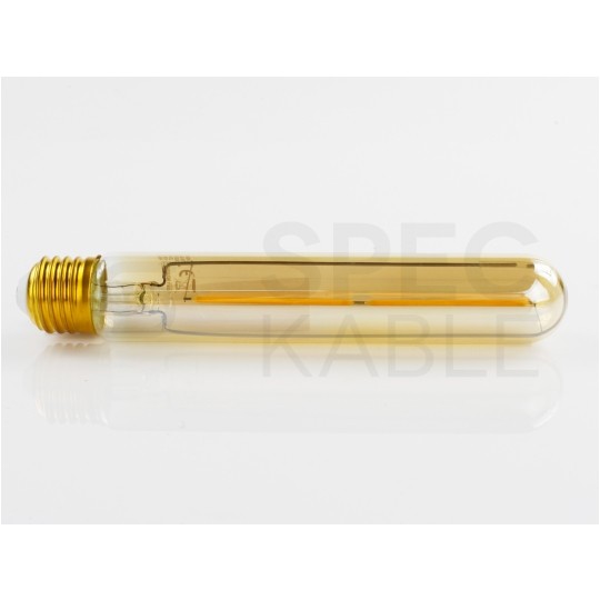 Żarówka LED E27 230V 2W 240lm 2700-3200K Gold Retro Shine cylindryczny T30 barwa WW biała ciepła SPECTRUM LED