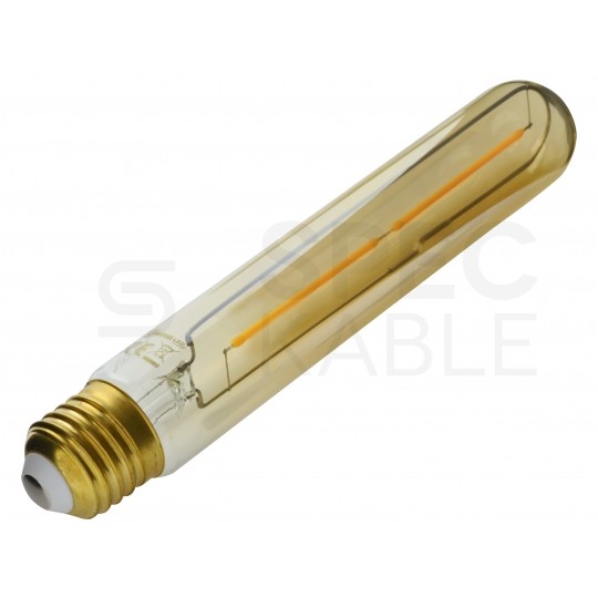 Żarówka LED E27 230V 2W 240lm 2700-3200K Gold Retro Shine cylindryczny T30 barwa WW biała ciepła SPECTRUM LED