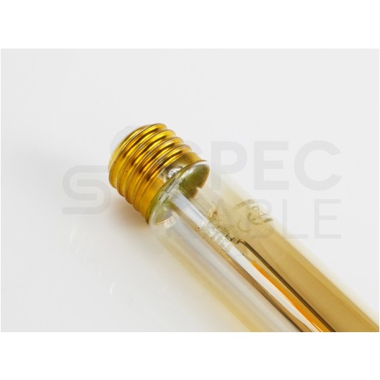 Żarówka LED E27 230V 2W 240lm 2700-3200K Gold Retro Shine cylindryczny T30 barwa WW biała ciepła SPECTRUM LED