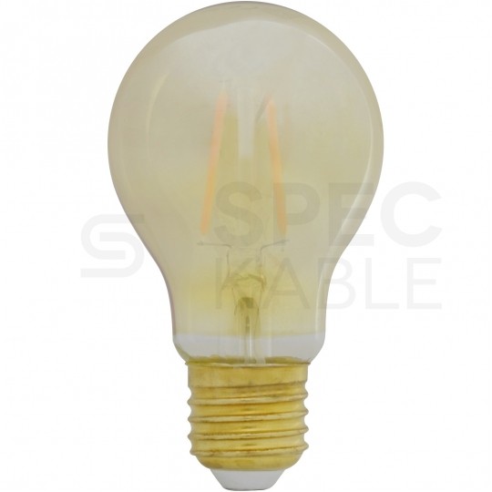 Żarówka LED E27 230V 2W 270lm 2700-3200K Gold Retro Shine kula barwa WW biała ciepła SPECTRUM LED