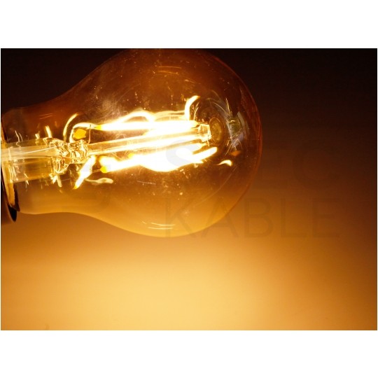 Żarówka LED E27 230V 2W 270lm 2700-3200K Gold Retro Shine kula barwa WW biała ciepła SPECTRUM LED