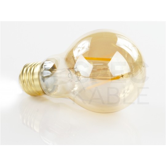 Żarówka LED E27 230V 2W 270lm 2700-3200K Gold Retro Shine kula barwa WW biała ciepła SPECTRUM LED