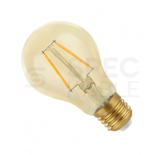 Żarówka LED E27 230V 5W 510lm 2400K Gold Retro Shine kula barwa WW biała ciepła SPECTRUM LED